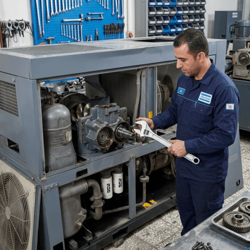تعمیر و اورهال کمپرسور اسکرو